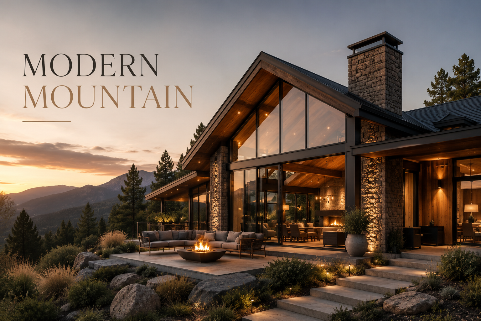 Modern Mountain: a arquitetura que une sofisticação, natureza e aconchego